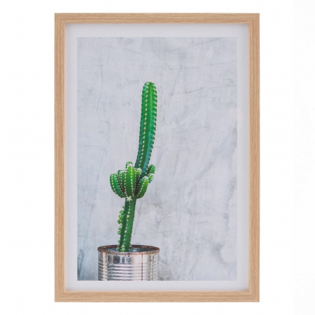 tablouri cactusi realist beton rama lemn natur [3]