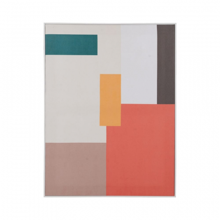 tablouri abstracte rame albe moderne decor cald colorat [1]