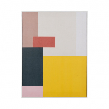 tablouri abstracte rame albe moderne decor cald colorat [2]