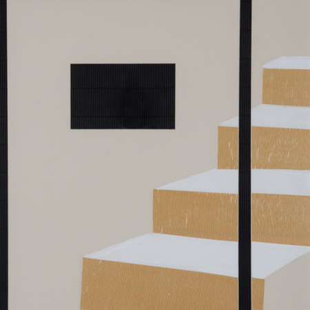 Set tablouri geometrice bej negru abstracte [2]