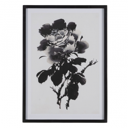 tablouri flori alb-negru japonez 50x70cm [2]