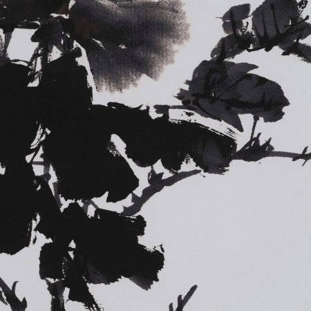 tablouri flori alb-negru japonez 50x70cm [4]