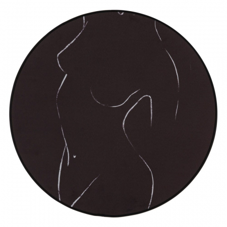 tablouri rotunde nud alb-negru 50x50cm [2]