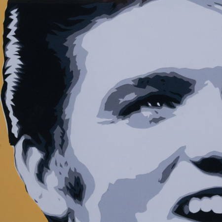 tablouri pop art violet galben rame ayous 73x73cm [6]