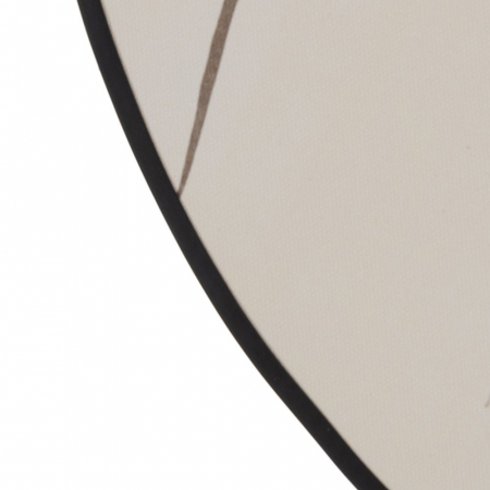 Set de 2 tablouri rotunde minimaliste cu siluete feminine, ramă neagră [8]