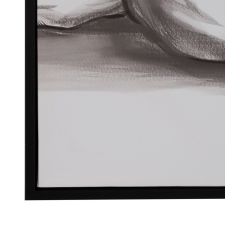 Set de 2 tablouri monocrome canvas siluete feminine, format vertical [5]