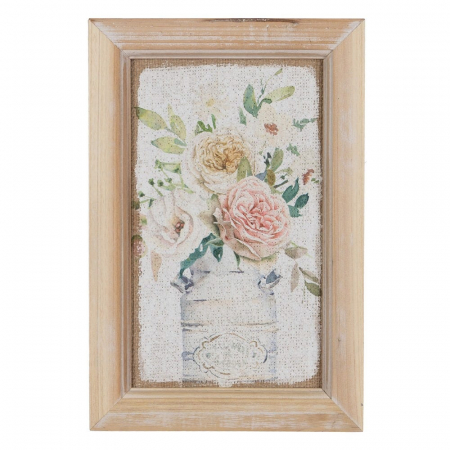 tablouri flori pastel boho chic cu ramă natur 20x30 cm [1]