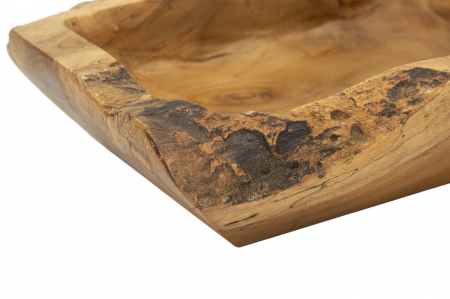 Tăvi decorative lemn tec reciclat – set de 2, Kutak [3]