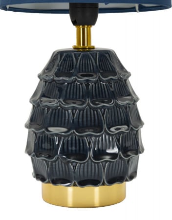 veioza ceramica albastra iluminat modern CreativDeco [2]