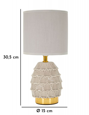 veioze gri bej accente aurii decor glam CreativDeco [5]