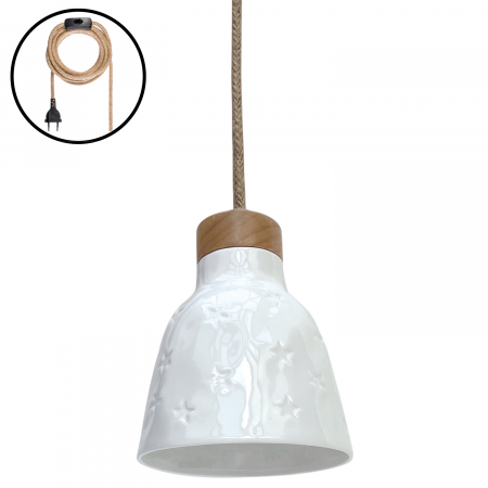 Lustre, Lampi suspendate - Lampa Suspendata Decorativa|Lampi Ceramica Premium