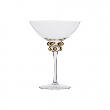 Pahare cocktail din sticlă cu accente aurii pentru un decor sofisticat [1]