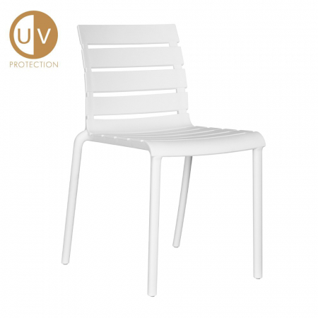 Scaune Stivuibile - Scaune moderne Horizontal albe