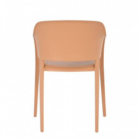 Scaune caramel Arco din PP cu protecție UV, stivuibile [3]