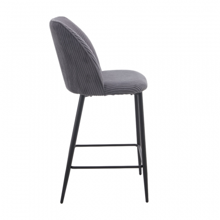 Set 4 scaune de bar elegante gri metal negru confort Muse [1]