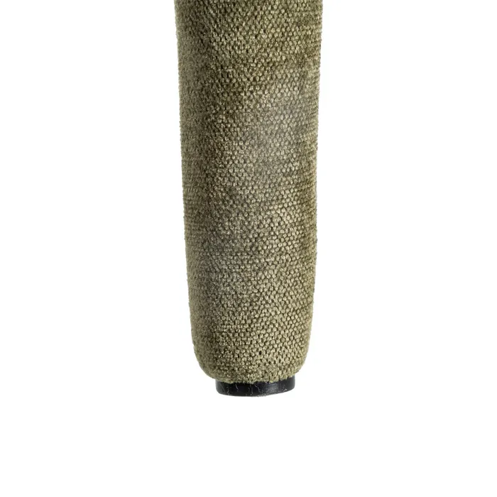 Set de 4 scaune de dining verzi din stofă cu structură metalică [9]