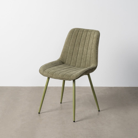 Colectia noua - Scaune dining HoReCa stofă verde măsliniu – set 4