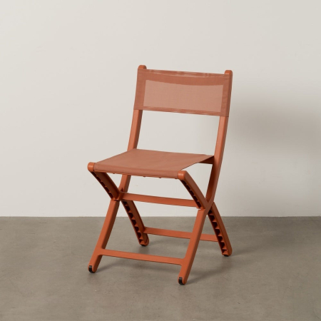 Mobilier Gradina in Stil Modern - Set 4 scaune pliabile teracota
