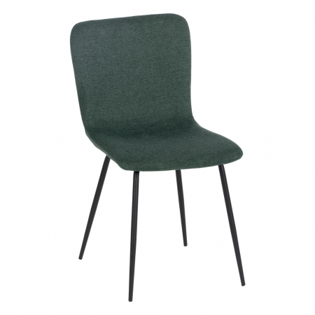 Set scaune verzi stofa si metal|Scaune moderne pentru interioare rafinate [1]