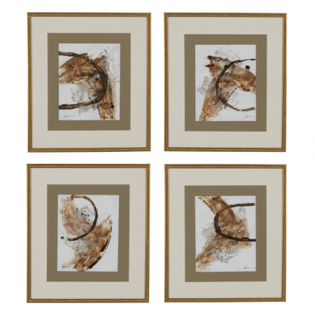 Decoratiuni perete - Tablouri abstracte moderne pictate manual|Set decorativ pentru interioare minimaliste