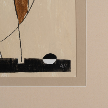 Tablouri abstracte pictate manual pentru decor subtil|Set decorativ pentru spatii interioare [5]