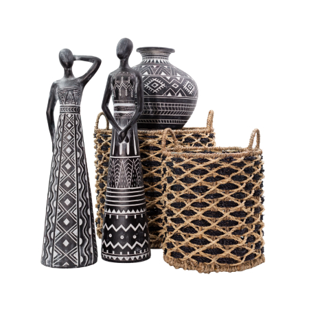 Set coșuri decorative iarbă de mare – design rustic [1]