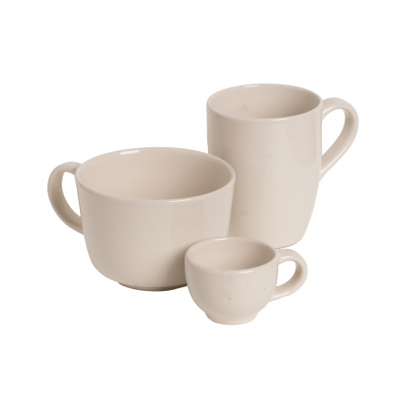 Set cesti cafea crem pentru uz zilnic|Cesti ceramice moderne pentru momente relaxante [1]