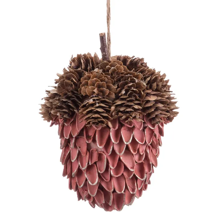 Obiecte decorative - Pandantive Roz Craciun CreativDeco - Decoratiuni Unice pentru Sarbatori