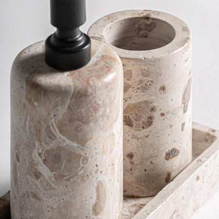 Set accesorii baie marmura maro|Accesorii elegante [1]