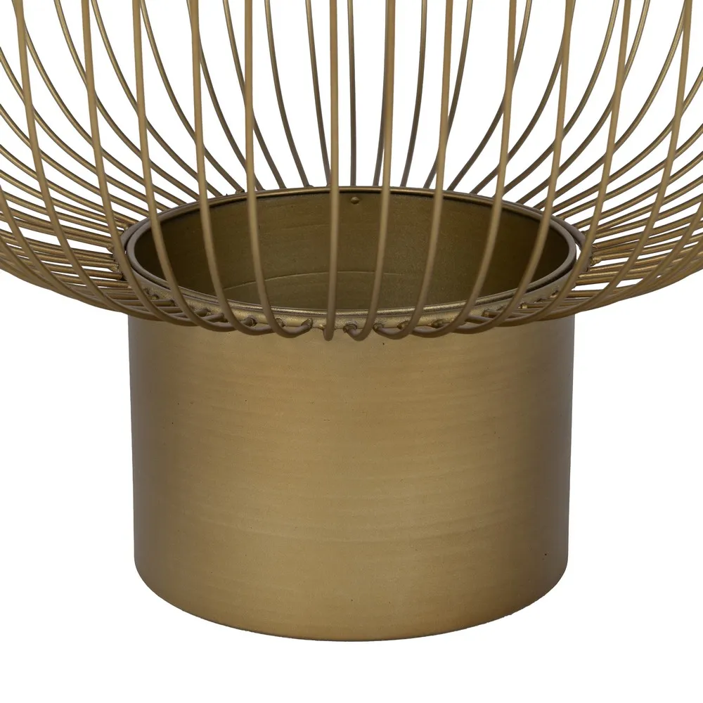 Set 2 măsuțe Ixia cu structură aurie, blat sticlă și bază marmură [9]