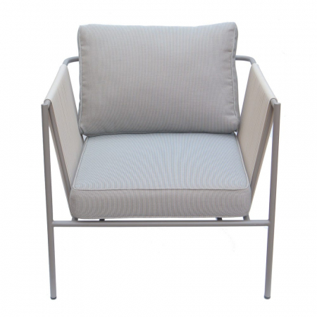 Set mobilier VIENNA bej-gri cu frânghie textilă și perne exterior [2]
