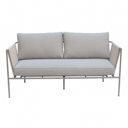 Set mobilier VIENNA bej-gri cu frânghie textilă și perne exterior [6]