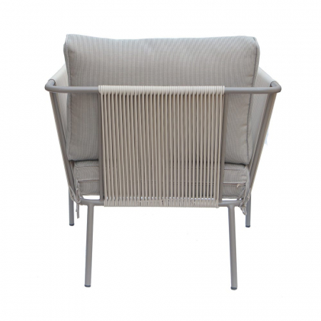 Set mobilier VIENNA bej-gri cu frânghie textilă și perne exterior [4]