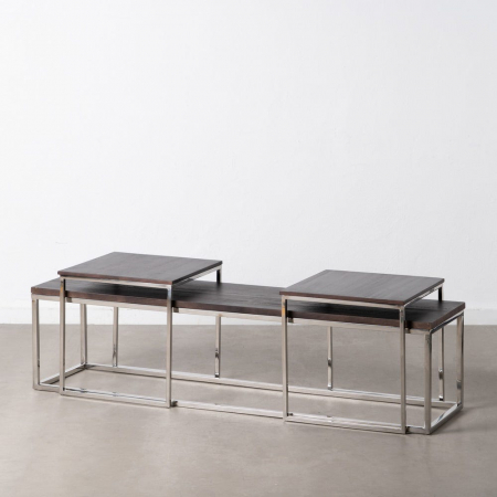 Masute Cafea - Mese mango & inox – set modular sofisticat