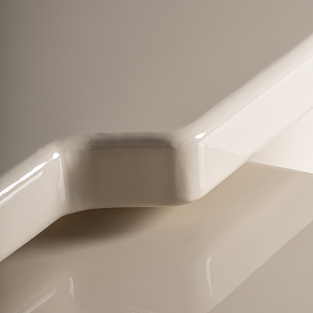 Set de mese Novara cu finisaj lucios bej, design Art Deco reinterpretat. [2]