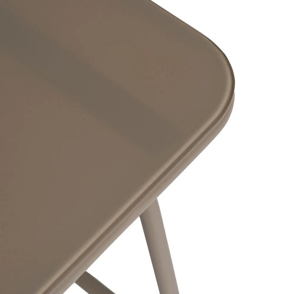 Set mobilier exterior cu structură din oțel, blat de sticlă și perne bej din olefină pentru grădină, terasă sau lounge outdoor [4]