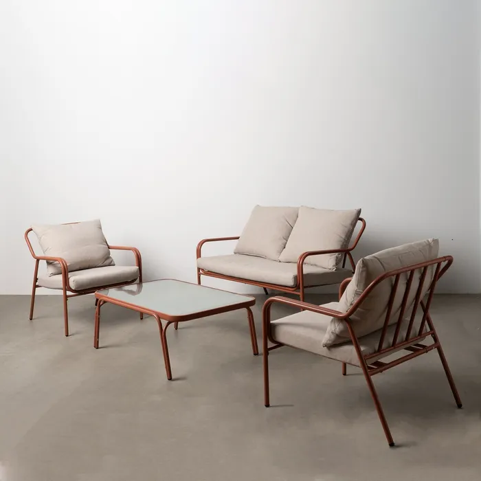 Seturi Exterior - Set mobilier grădină blat sticlă|Mobilier grădină modern