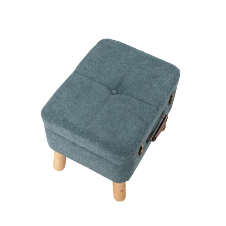 Set taburete gri menta petrol cu depozitare [3]