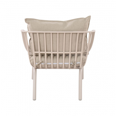 Set exterior bej – rășină cu fibră sticlă, perne UV și masă ovală [4]