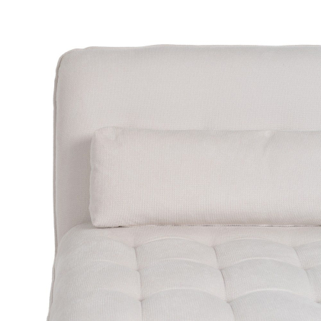 Șezlong crem textil metalic elegant [5]