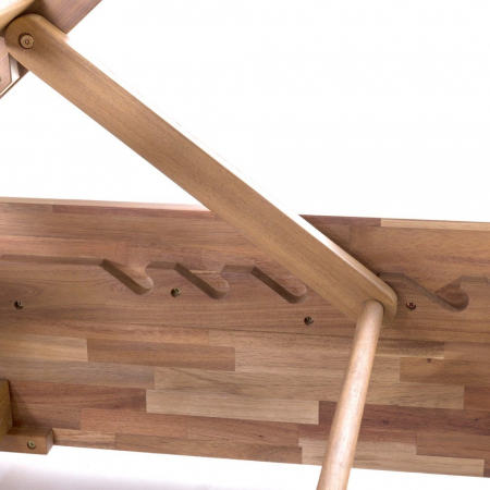 sezlong NORAH lemn acacia – spătar reglabil, exterior natural [5]
