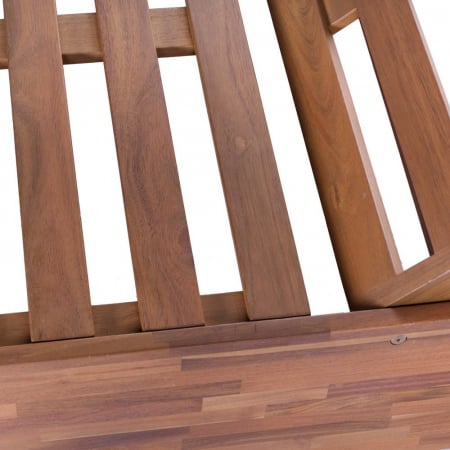 sezlong NORAH lemn acacia – spătar reglabil, exterior natural [4]