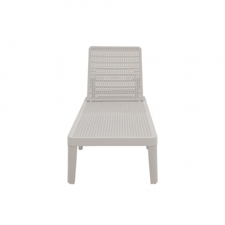 Șezlong gri deschis exterior reglabil UV Seagull [7]