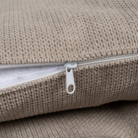 Șezlong taupe textil metalic elegant pentru relaxare Altea [10]