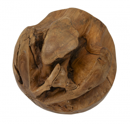 Sferă decorativă din lemn de tec reciclat [3]