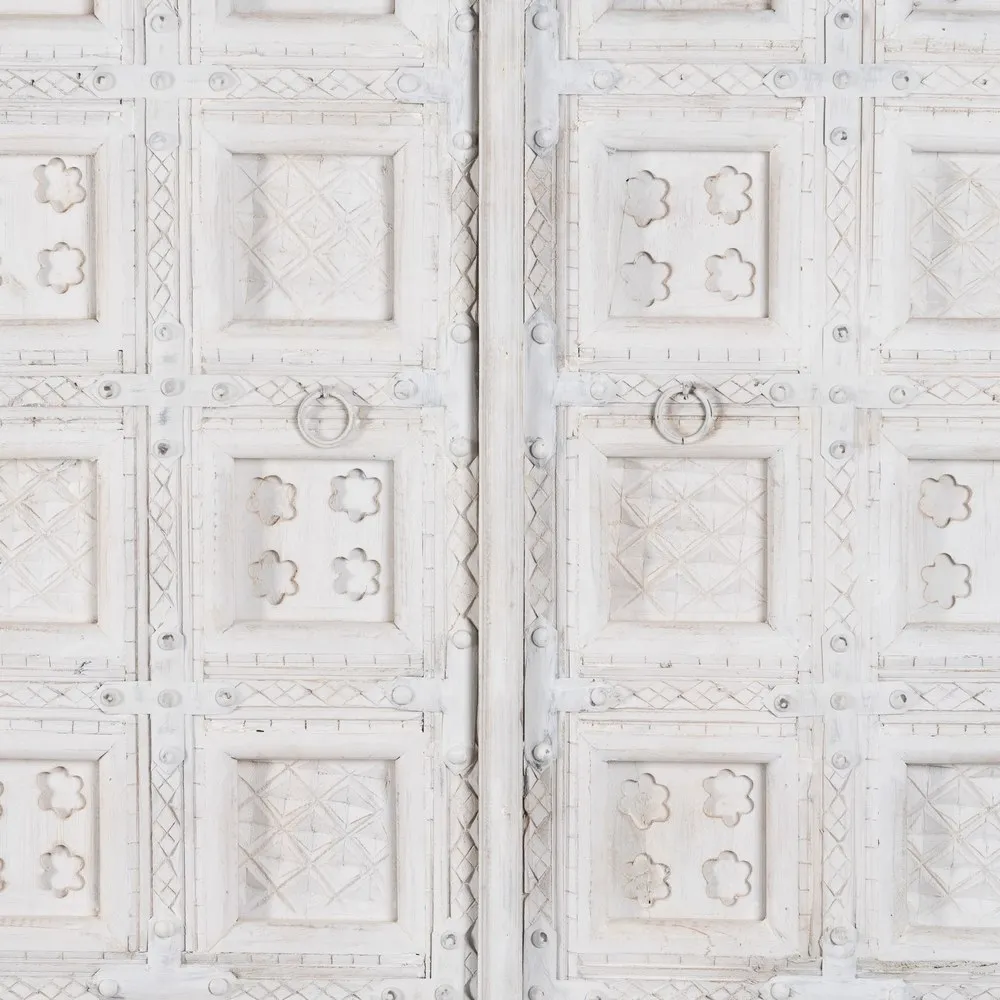 Sifonier alb vintage sculptat mango | Mobilier dormitor clasic [4]