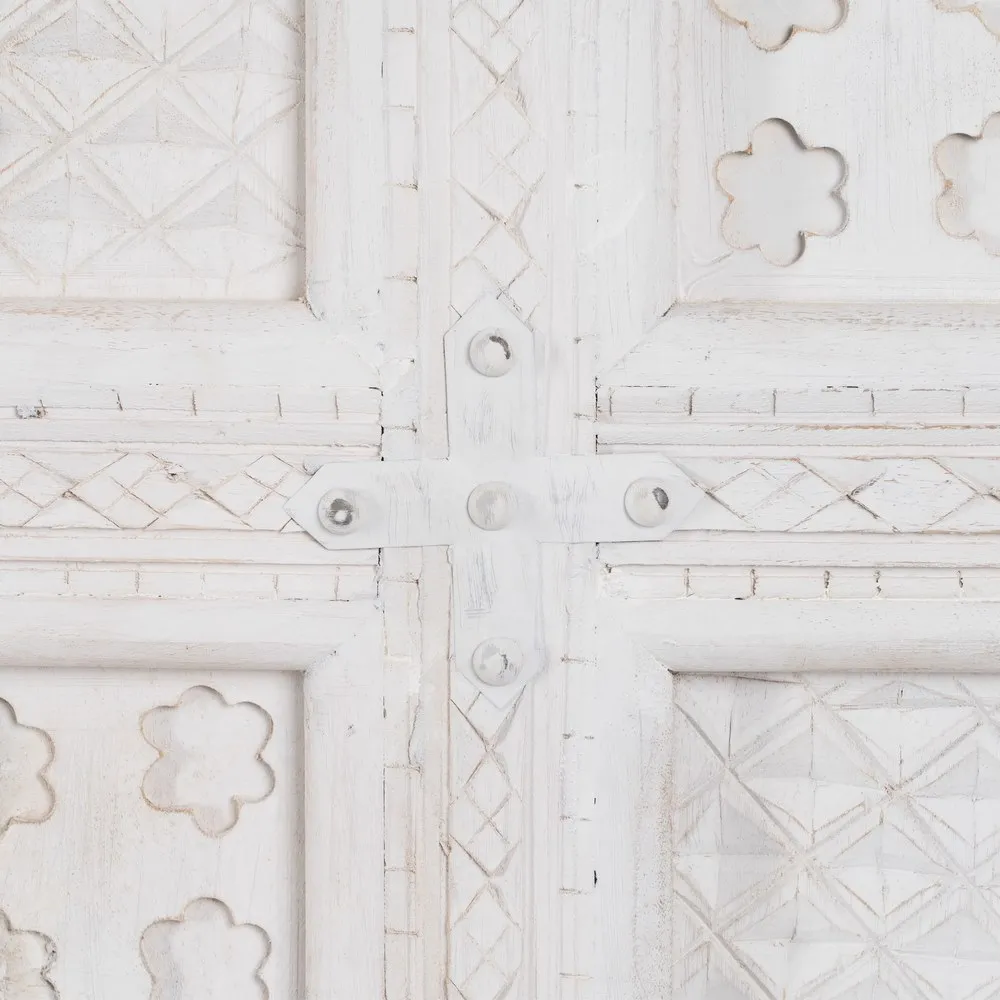 Sifonier alb vintage sculptat mango | Mobilier dormitor clasic [8]