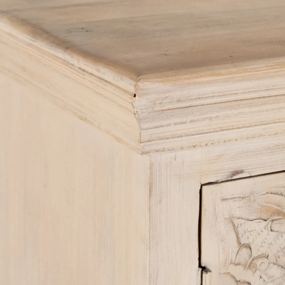 Sifonier bej vintage lemn mango | Dulapuri dormitor elegante [3]