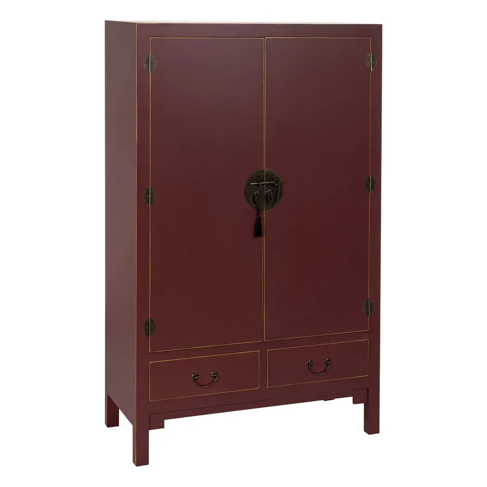 Sifonier rosu burgundy design oriental | Dulapuri dormitor [1]