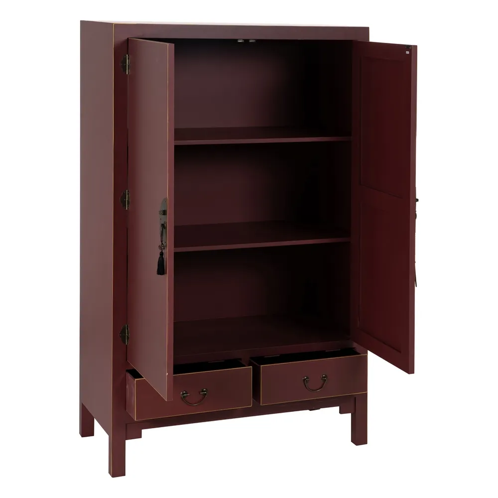 Sifonier rosu burgundy design oriental | Dulapuri dormitor [2]